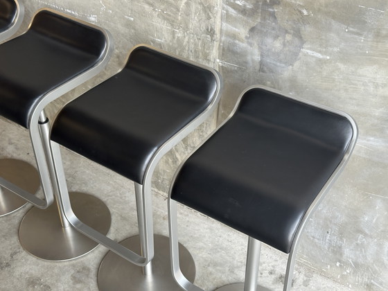 4 sgabelli da bar Lapalma LEM - Azumi - pelle e cromo – Metal, Leather (photo 3 of 7)