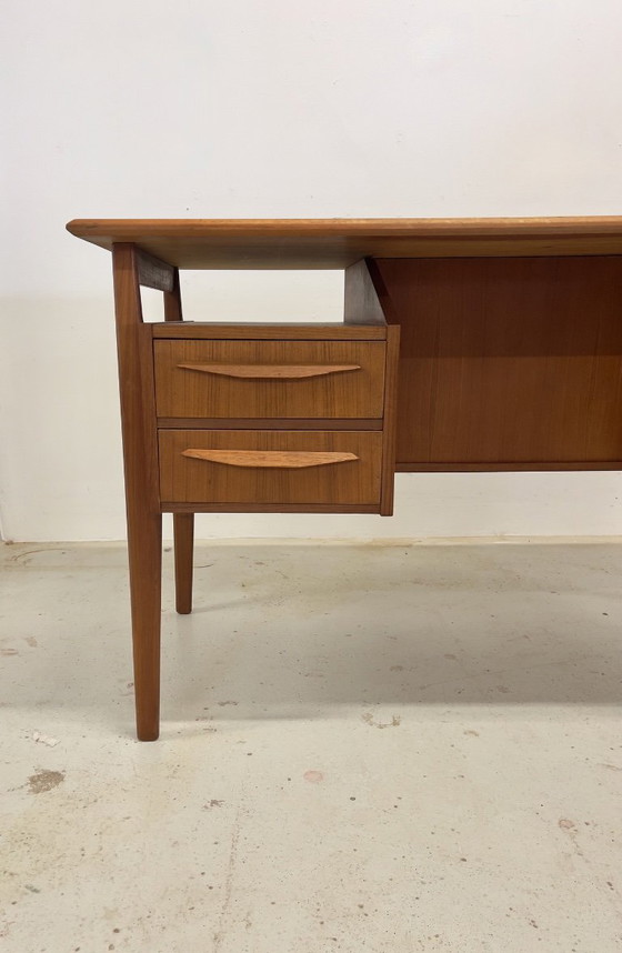 Image 1 of Teak Desk By Gunner Nielsen For Tibergaard, 1960s.