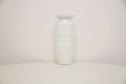vase Prisma blanc Allemagne de l'Ouest Scheurich