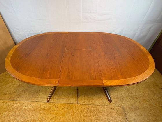 Image 1 of Mid-Century Retro Vintage Teak Extending Dining Table by Nathan 1960s  Seats Up to Six • Stylish & Practical • British Design Cl