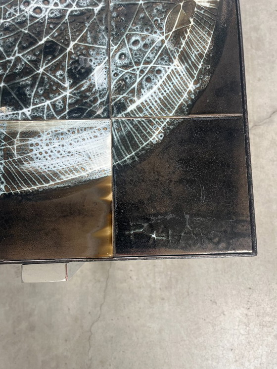 Image 1 of Coffee table, Belarti Tile table with chrome frame