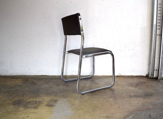 Image 1 of 2x Space Age Chrome Chairs Chrome chairs 70s vintage chair