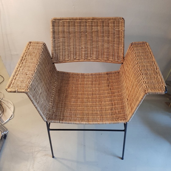 Image 1 of German Wicker Armchair By Herta Maria Witzemann For Erwin Behr