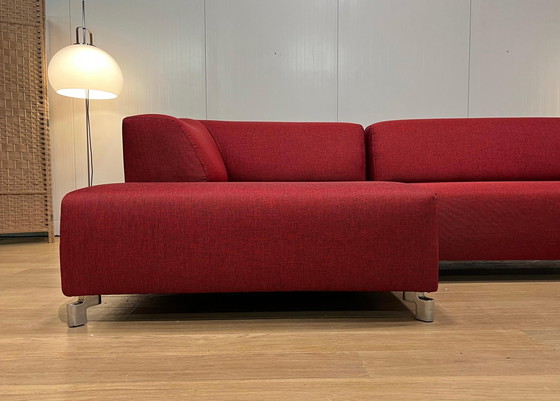 Image 1 of NEW Upholstered Leolux Faya Lobi Corner Sofa Red