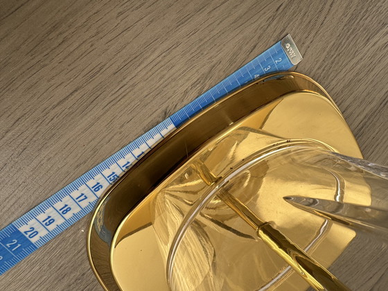 Image 1 of Lampada in vetro in stile Regency con elementi dorati