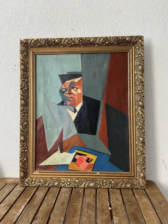 Image 1 of Retrato cubista, ca. 1950