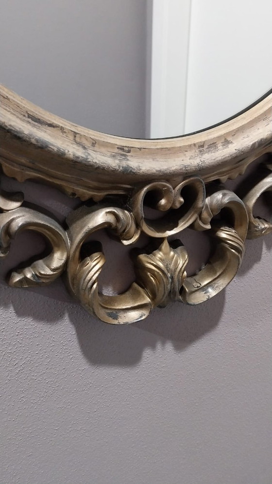 Image 1 of Ovale Barok Spiegel Antiek Goud 58x84 Cm Sierlijst