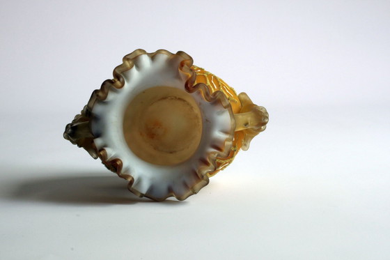 Image 1 of Victorian Glass Coralene Vase, Late 19th Century