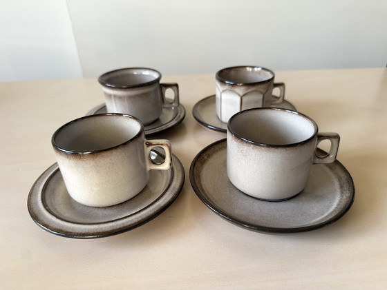 Image 1 of stoviglie vintage Ceramica De Driehoek Huizen - serie Amsterdam Grès