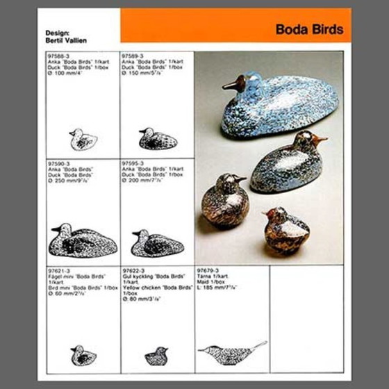 Image 1 of Kosta Boda - Large size bird by Bertil Vallien - 18.5 cm