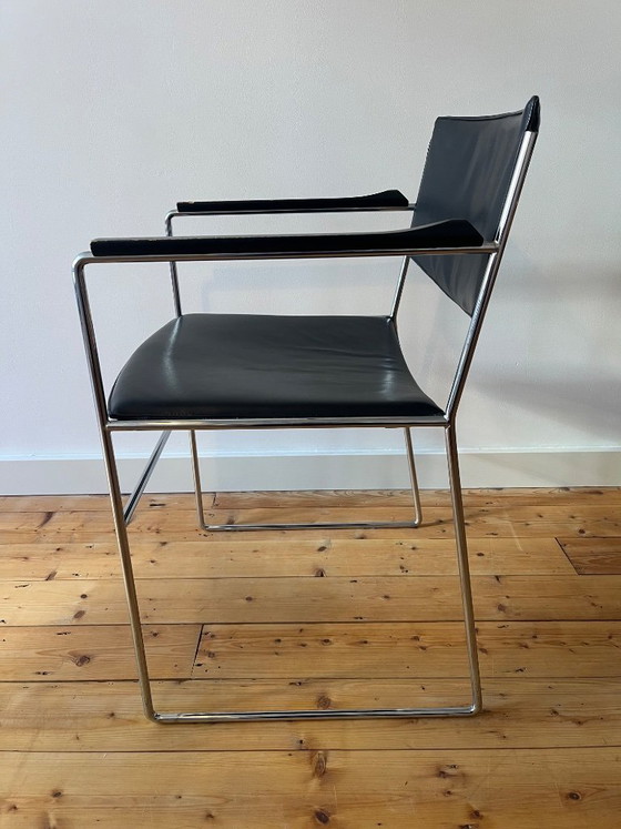 4 sillas Arnold Merckx DLA/DSA para Arco – Sillas de comedor, Leather, Metal (photo 4 of 10)