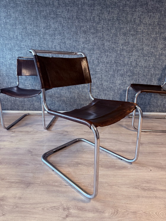 Image 1 of 3 Vintage Mart Stam S 33 Cantilever Chairs for Thonet