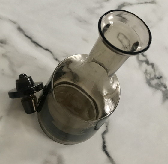 Image 1 of Jarra de vidrio ahumado, década de 1970