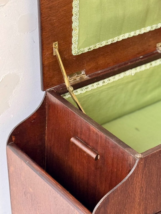 Image 1 of Vintage Sewing Box Side Table