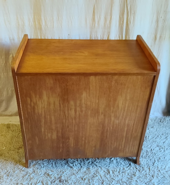 Cassettiera in Legno con Piedini a Compasso - Anni '50/'60 – Cassettiere, Wood (photo 10 of 10)