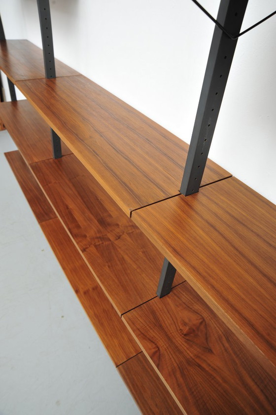 Image 1 of Walnut shelving system by Pira (1960s)