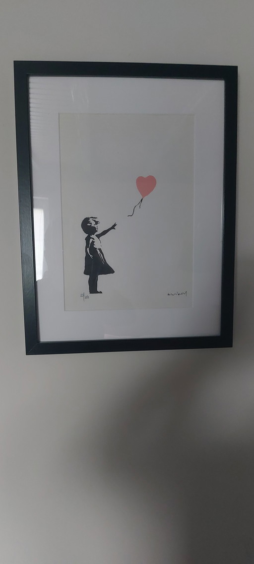 La chica del globo rojo - Banksy - Edición limitada Ars Longa Vita Brevis