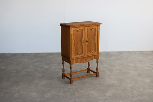 Brutalist Danish bar cabinet