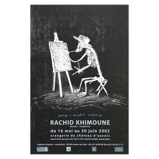 Rachid KHIMOUNE Ausstellung – Château d'Auvers – Hommage an Vincent van Gogh Poster 2002