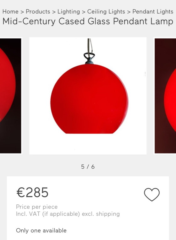 Glazen Kogel Hanglamp – Hanglampen, Iron, Plastic (photo 6 of 7)