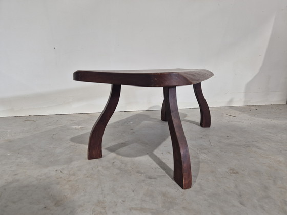 Image 1 of Brutalist vintage tree trunk table