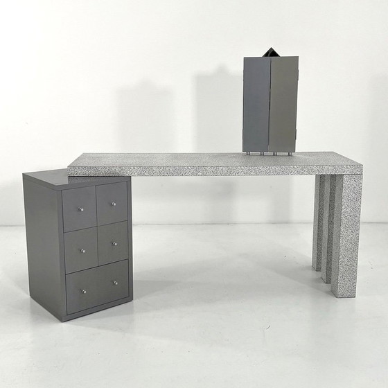 Image 1 of Dione kaptafel/bureau van Antonia Astori voor Driade, jaren 80.