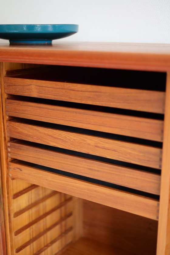 Vintage Hoog Dressoir Axel Christensen, Jaren 50/60 – Aco Møbler, High boards, Wood (photo 11 of 13)
