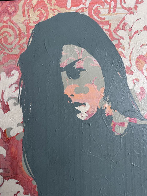 Her Again! Gemälde, 100 x 100 cm, Gemälde & Zeichnungen, Leinwand, Andere, Rosa, Modern (Foto 4 von 6)