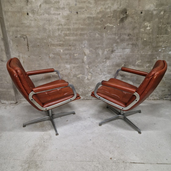 Image 1 of Artifort set of armchairs and swivel chair Geoffrey Harcourt