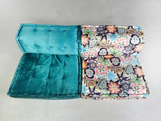Image 1 of Moderne Roche Bobois Sofa Mah Jong Couch Hans Hopfer Kleurrijk