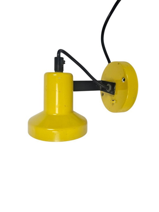 Philips - NWS 85 - spot mural - éclairage futuriste - jaune - années 70