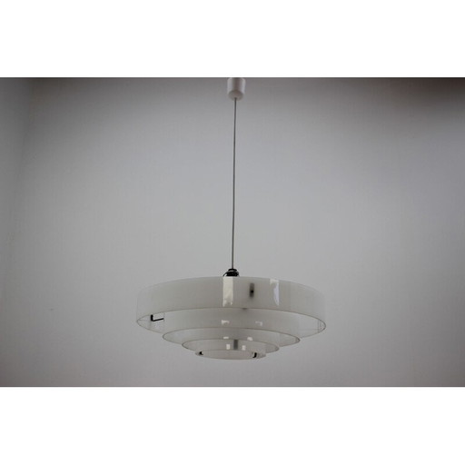 Lampada a sospensione vintage in plastica, 1970