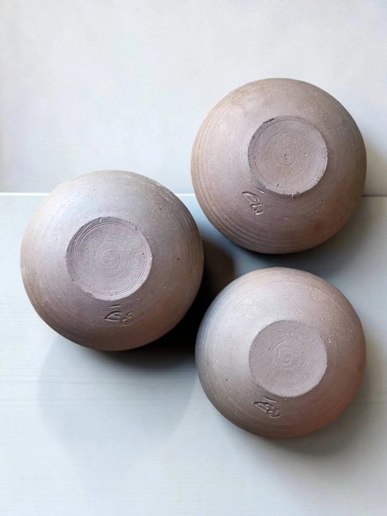 3 steengoed kommen van Ratilly / J&N Pierlot / Puisaye – Servies, Porcelain, Vintage (photo 4 of 6)