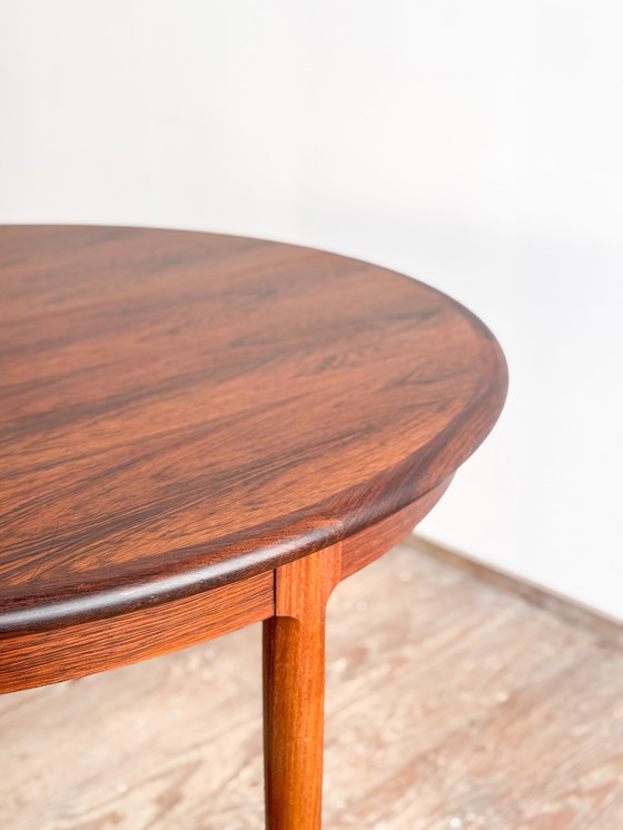 Image 1 of Table de salle à manger extensible de Niels O. Møller pour JL Mollers, ronde, design danois, années 1950, Danemark