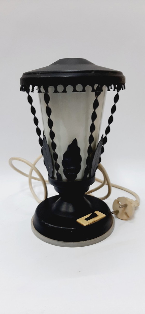 Image 1 of Vintage Wrought Iron Electric Lamp