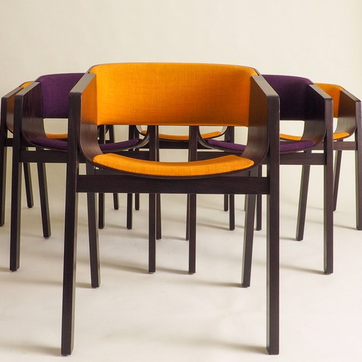 Set of 6 Stunning armchairs by TON