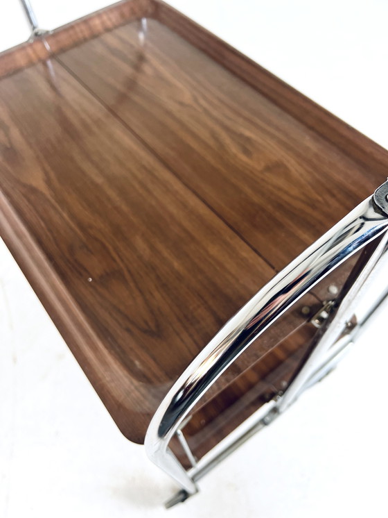 Image 1 of Vintage inklapbare trolley ‘60