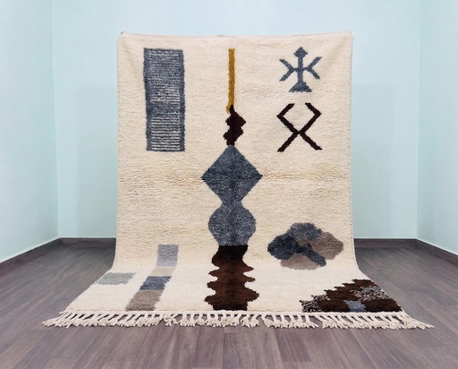 Einzigartiger Berber-Wollteppich 270 x 170 cm – vloerkleden en tapijten, Wool