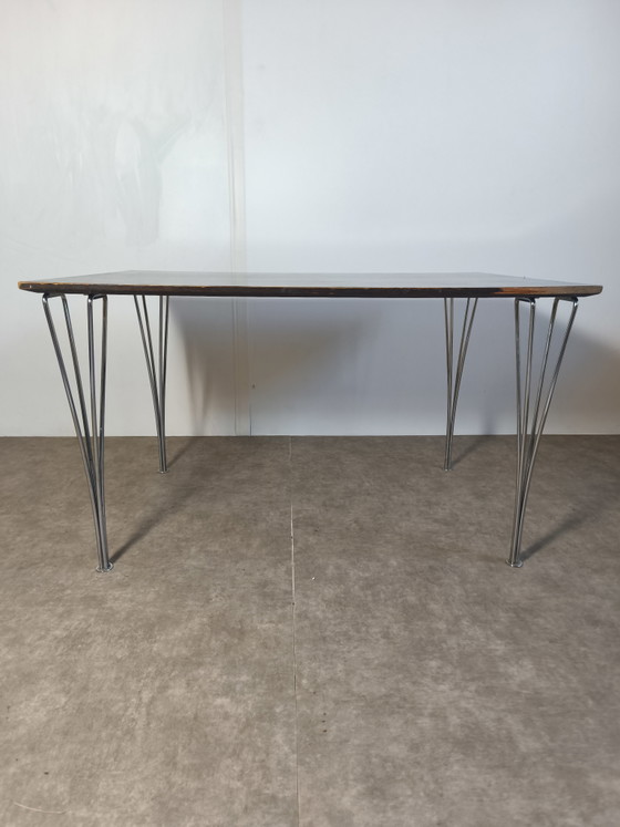 Tavolo Rettangolare Fritz Hansen anni '70 Piet Hein Bruno Mathsson Arne Jacobsen – Tavoli da pranzo, Wood (photo 7 of 11)