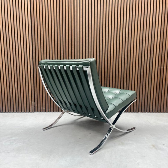Image 1 of Knoll Barcelona chair - Bauhaus green