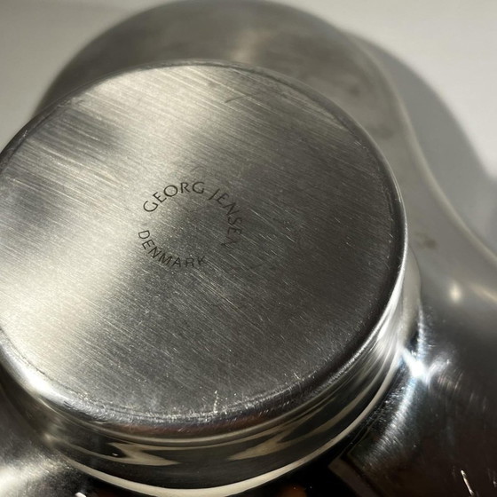 Tripartite Dish in Stainless Steel by Karim Rashid for Georg Jensen, Denmark, 1970s – Crockery, Metal (photo 12 of 13)