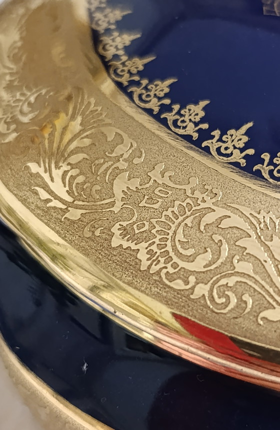 Portagioie in porcellana di Limoges, blu cobalto. – Oggetti decorativi, Porcelain (photo 5 of 11)