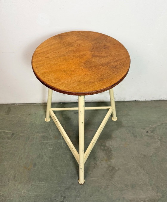 Image 1 of Sgabello da officina industriale beige, anni '60