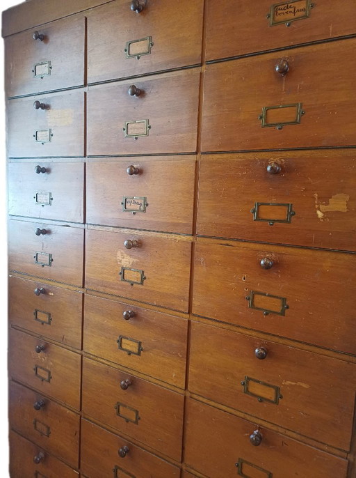 Archivador de los años 30 con puertas abatibles – opbergkast, Metal, Wood (photo 2 of 9)