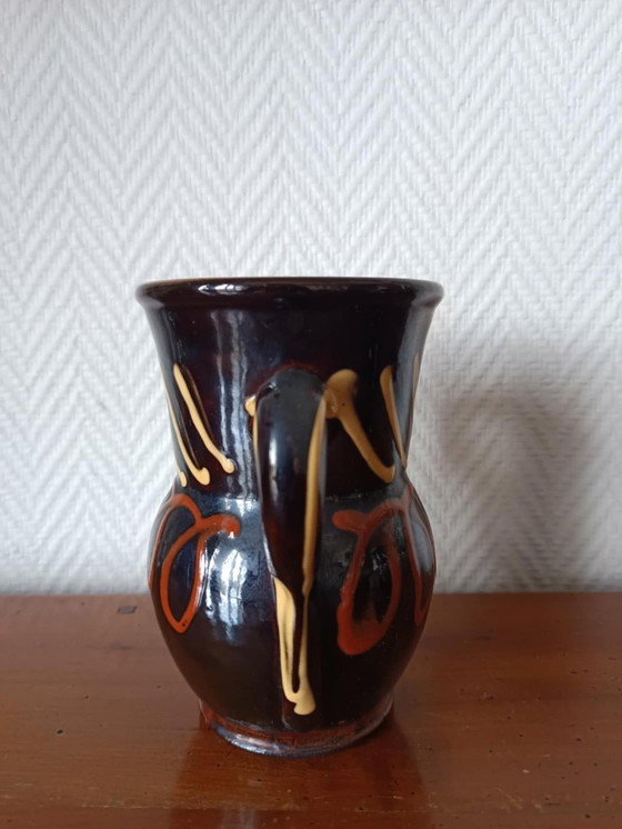 Image 1 of 2x vintage ceramic vases from the 1960s
