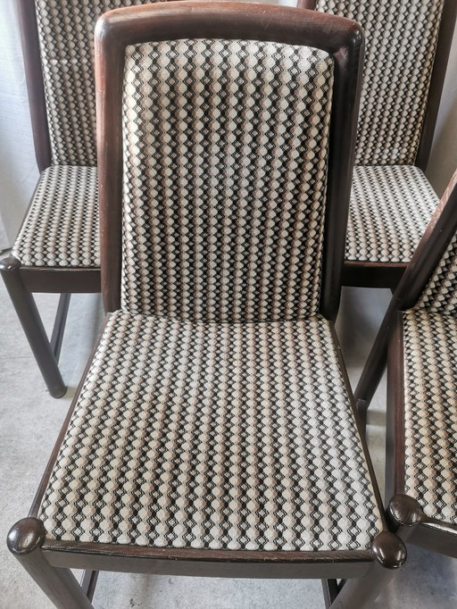 6 sedie vintage art déco - anni '60