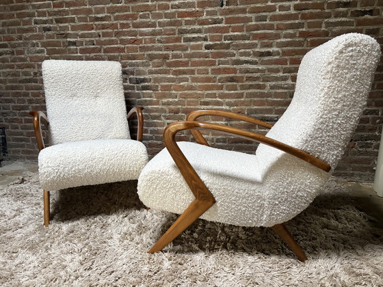 Image 1 of 2 poltrone di design italiano attribuite a Paolo Buffa