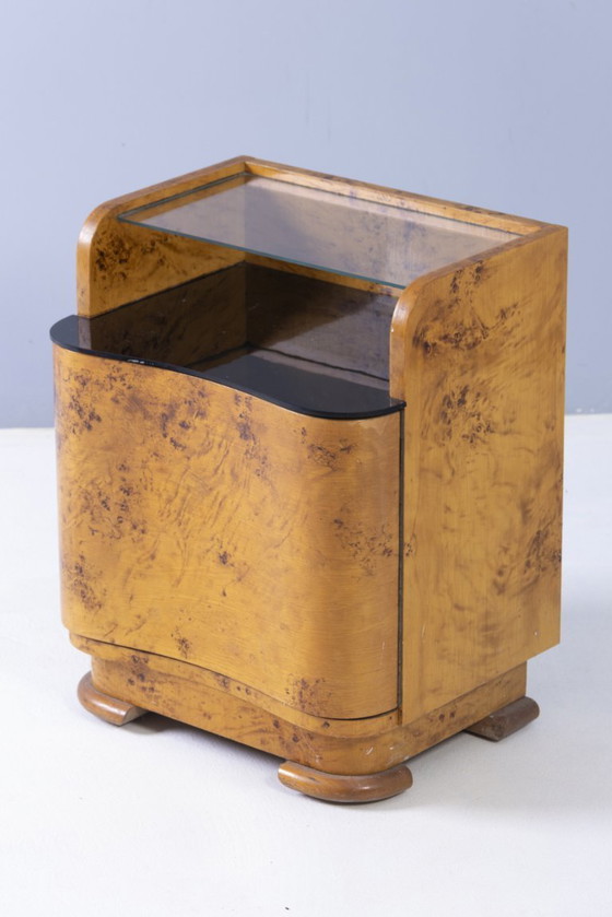 Image 1 of Juego de 2 mesitas de noche, UP Závody, años 50, Checoslovaquia