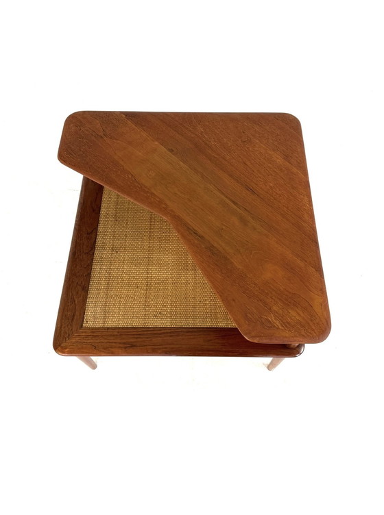 Image 1 of Table d'appoint d'angle vintage « Minerva », France & Son '60