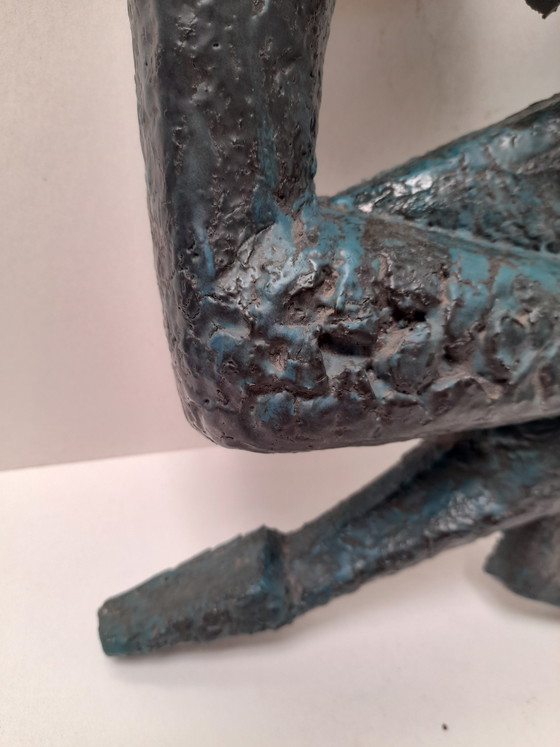Bassorilievo murale brutalista degli anni '50 – Sculture, Bronze (photo 4 of 7)